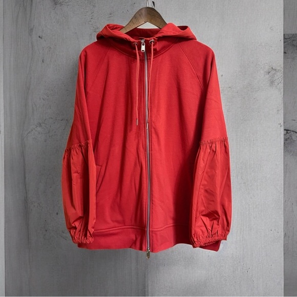 Athleta Red On My Way Triumph Hoodie Size 1XL - Picture 2 of 6